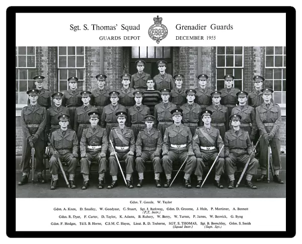 sgts thomas squad december 1955 goode