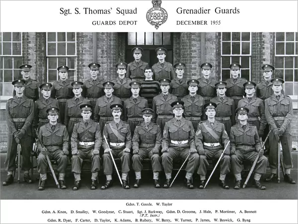 sgts thomas squad december 1955 goode