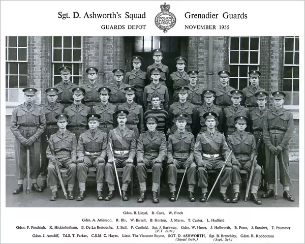sgt d ashworths squad november 1955 lloyd