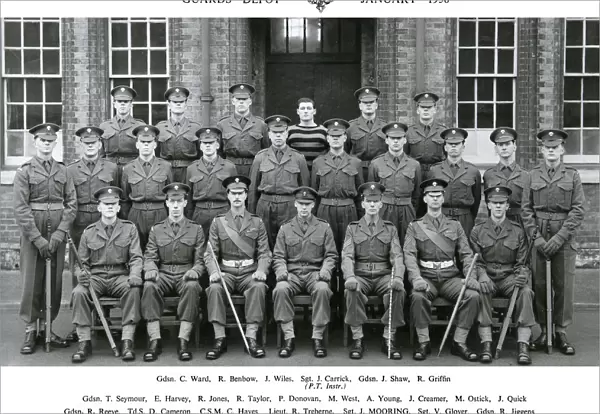 sgt j moorings squad january 1956 ward