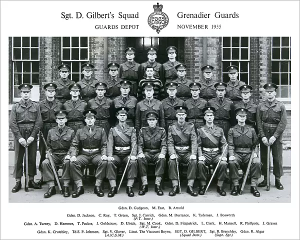sgt d gilberts squad november 1955 gudgeon