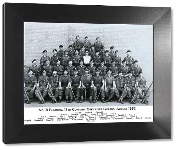 no. 18 platoon 13th company grenadier guards august 1952