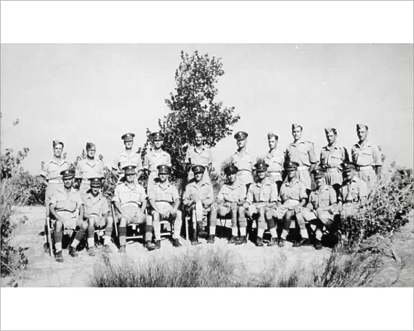 6th Battalion WOs and Sgt s. Tripoli, N. Africa 1943 Box 3