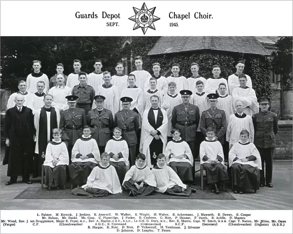 guards depot chapel choir september 1945 palmer