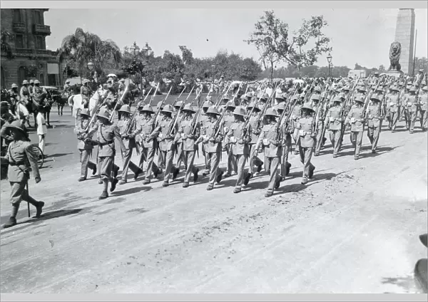 3rd battalion no. 4 guard returning to barracks