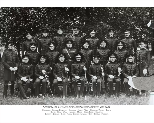 officers 3rd battalion grenadier guardsaldershot
