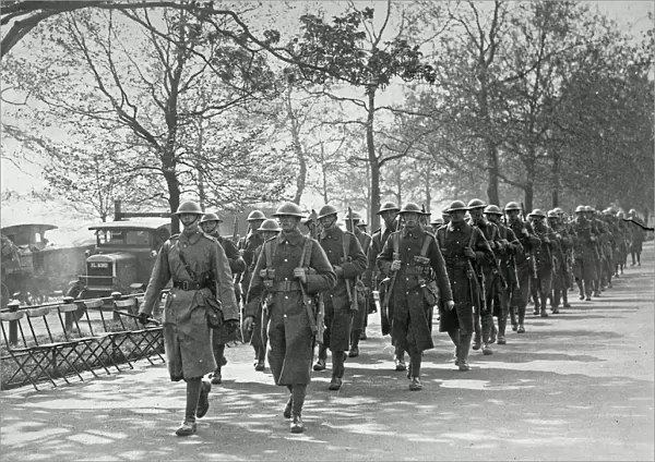 1st Battalion in Hyde Park during General Strike 1926