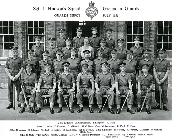 sgt hudsons squad july 1955 burton chamerlain
