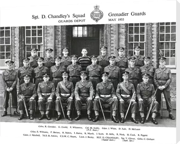sgt d chandleys squad may 1955 goulder