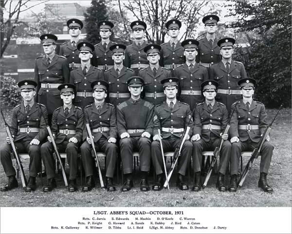 l  /  sgt abbeys squad october 1971 jarvis