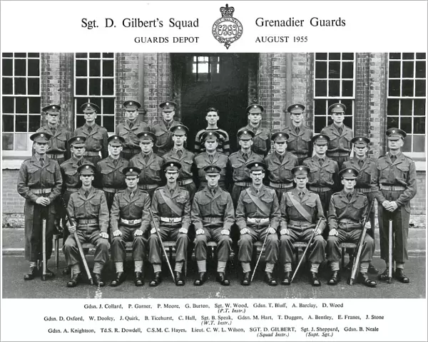 sgt d gilberts squad august 1955 collard