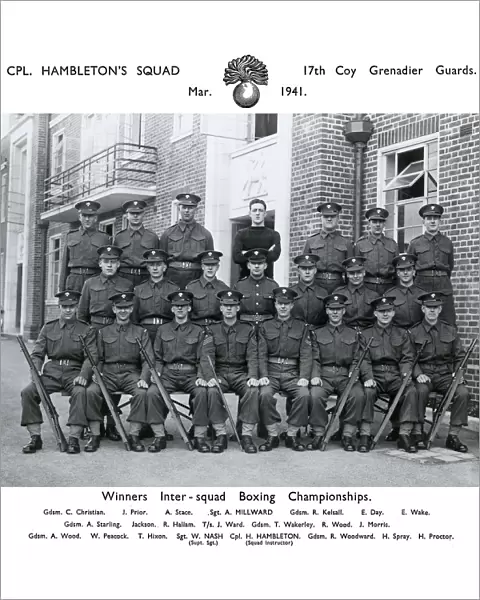 cpl hambletons squad march 1941 winners