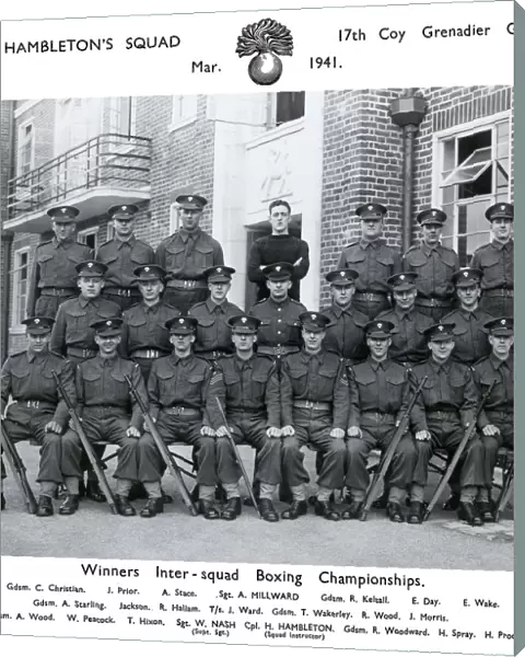 cpl hambletons squad march 1941 winners