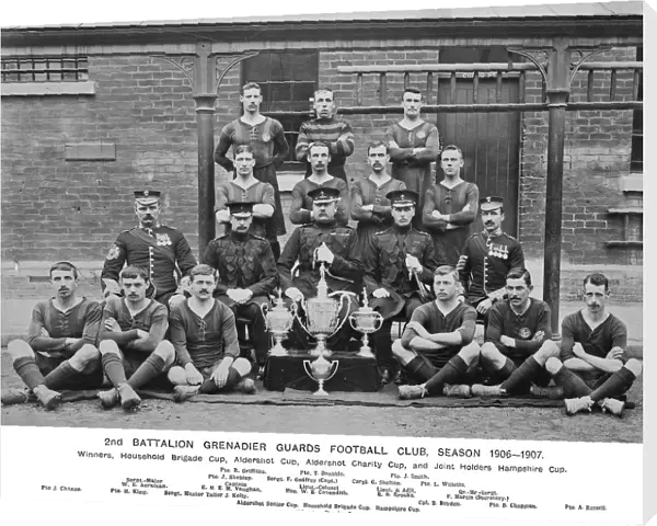 2nd battalion football club 1906-7 winners household brigade cup