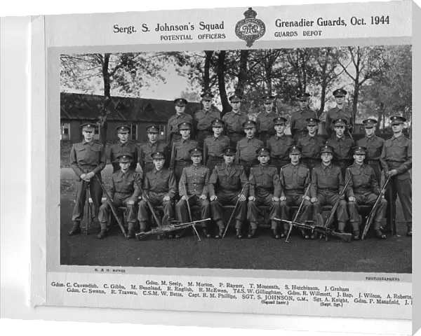 Sgt Johnson PO squad Gds Depot Oct 1944