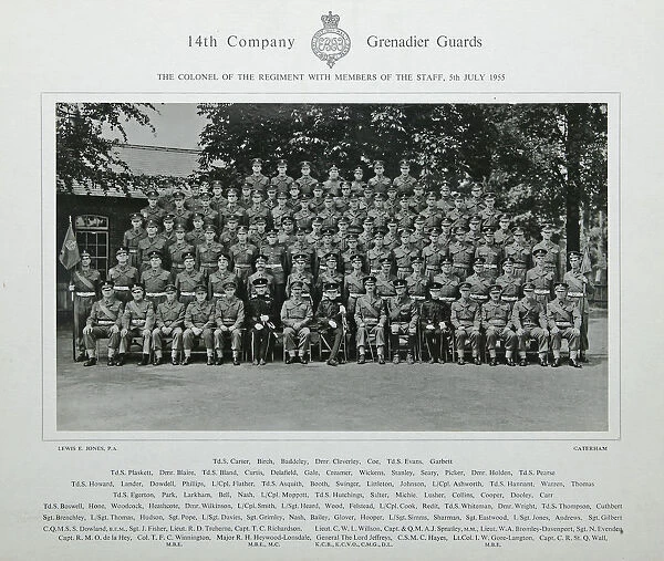 14th company colonel with staff 5 july 1955 carter
