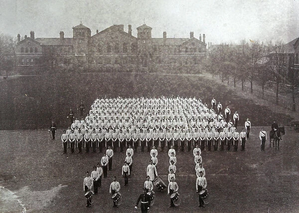 1896 2nd battalion davies (on horseback) drum maj gates