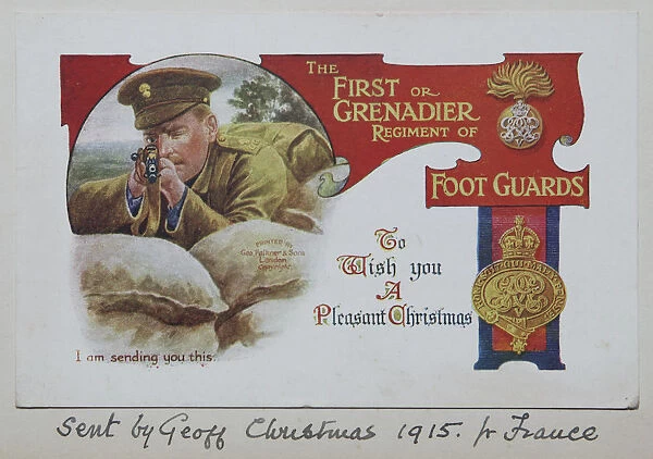 1915 christmas card. 1915, christmas card, Album X2, Grenadiers3551