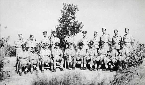 6th Battalion WOs and Sgt s. Tripoli, N. Africa 1943 Box 3