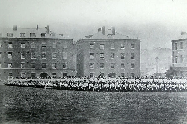 Battalion forming Square, Windsor 1860's