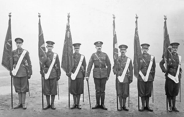 Colours of 1st, 2nd and 3rd Battalions, 1919. Album 83, Grenadiers2856