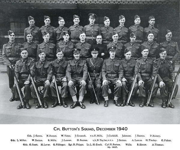 cpl buttons squad december 1940 green