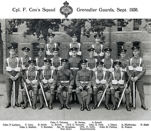 cpl f cox's squad september 1936 felstead