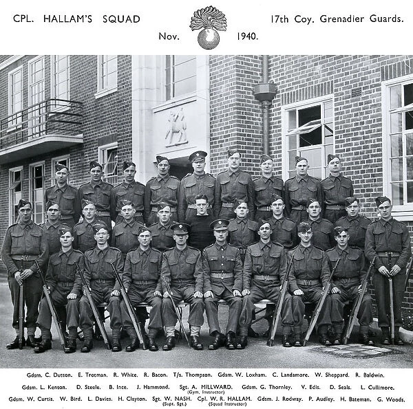 cpl hallam's squad november 1940 dutton