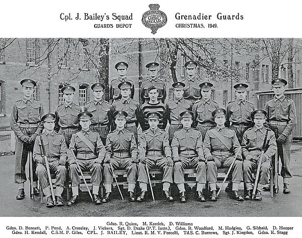 cpl j bailey's squad christmas 1949 quinn