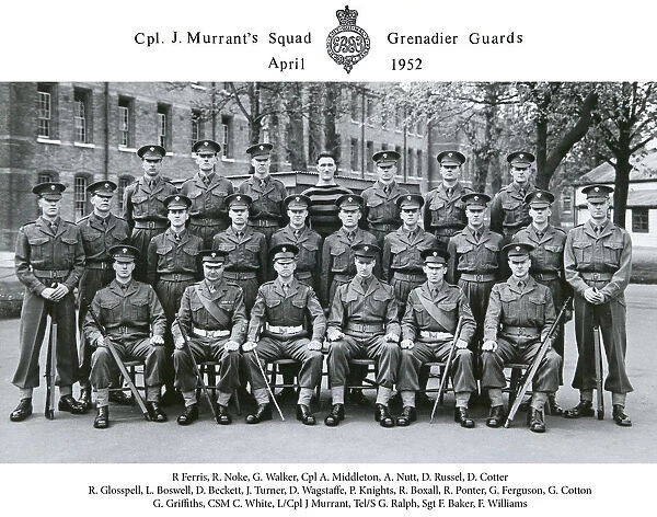 cpl j murrant& x2019 s squad april 1952 r ferris