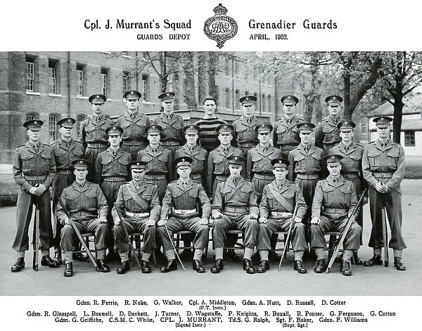 cpl j murrant's squad april 1952 ferris