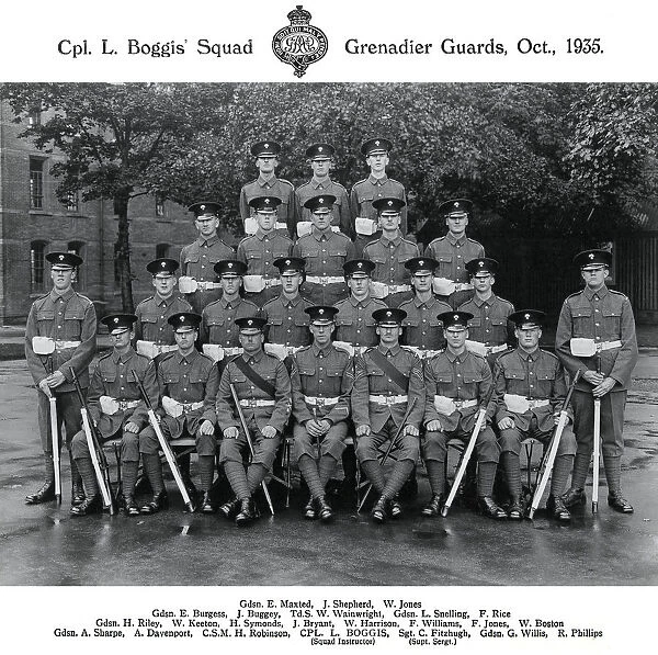 cpl l boggis squad october 1935