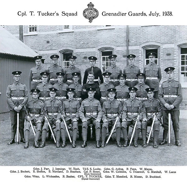 cpl t tuckers squad july 1938 parr jennings