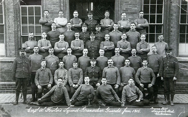 cpl w fowlers squad january 1915 caterham