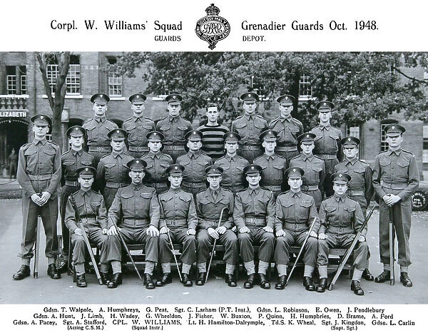 cpl w williams squad october 1948 walpole