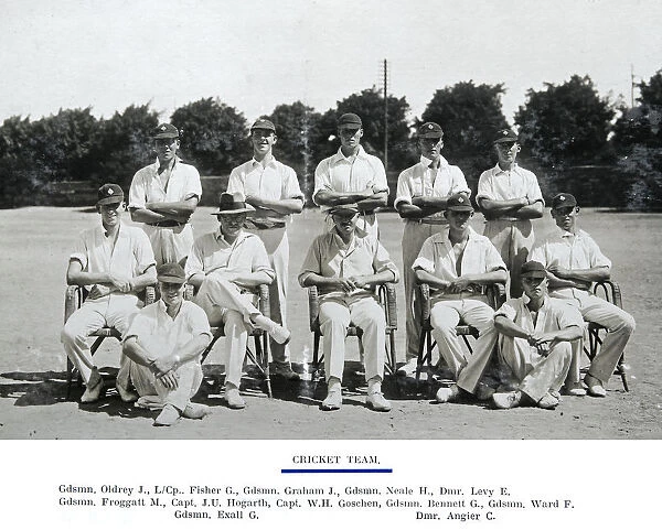 cricket team fisher graham neale levy oldrey