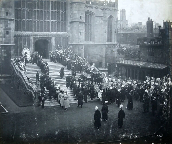 funeral of hm queen victoria st georges chapel