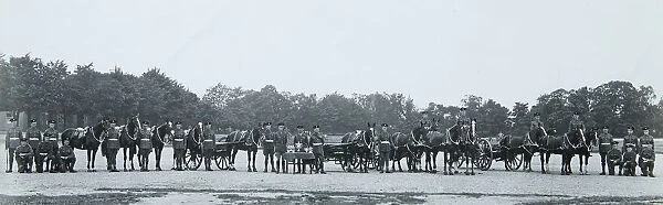 gun carriages horses trophies
