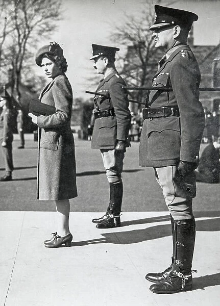 inspection hrh princess elizabeth 1945