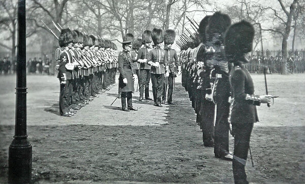 Inspection, Wellington Barracks 1908 Grenadiers1246