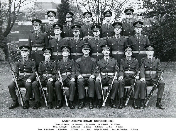 l  /  sgt abbeys squad october 1971 jarvis