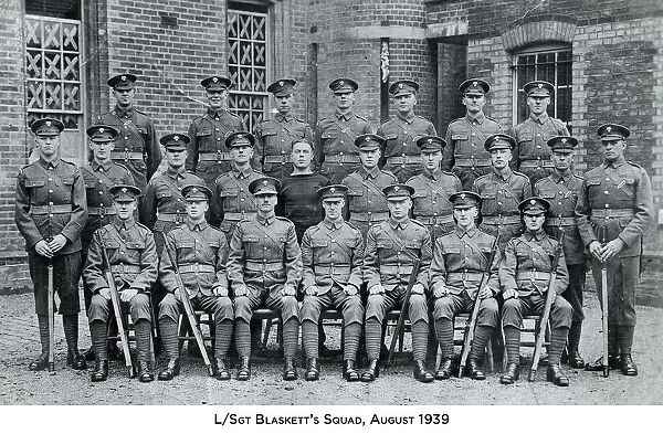 l / sgt blaskett's squad august 1939 caterham