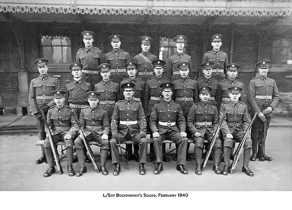 l / sgt buckingham's squad february 1940