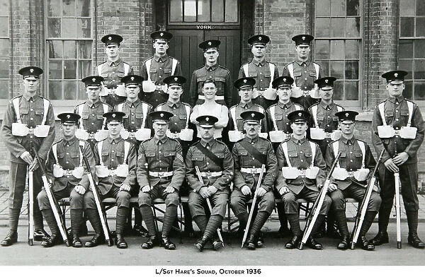 l / sgt hare's squad october 1936