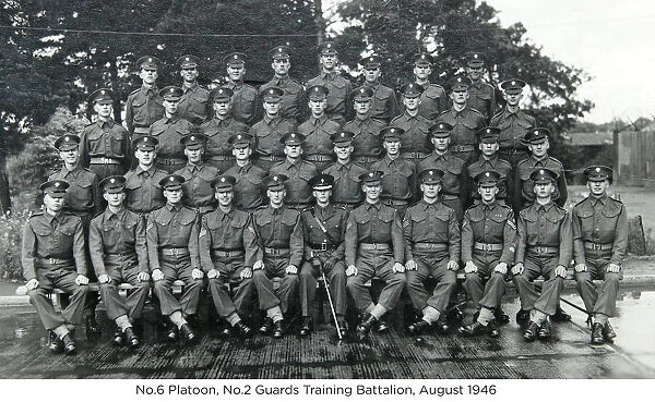 no.6 platoon no.2 guards training battalion august 1946