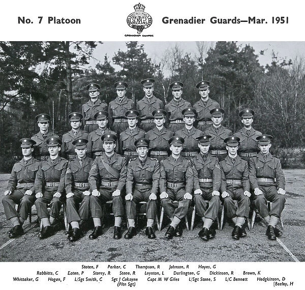 no.7 platoon march 1951 stoten parker thompson