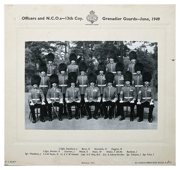 officers and ncos 13th company june 1949 l / cpls