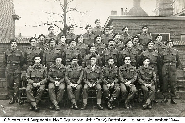 officers and sergeants no. 3 squadron 4th (tank) battalion