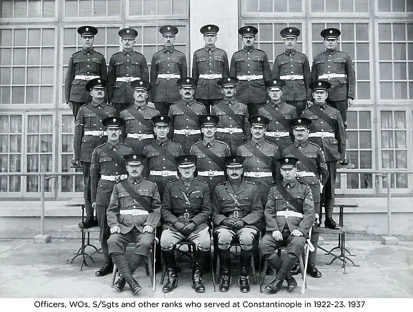 officers wos s / sgts and other ranks who served at constantinople in 1922-23