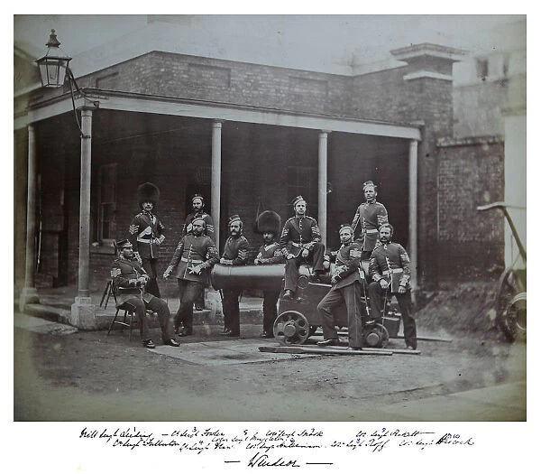 Pay Sergeants, 2nd Battalion, Windsor1861 Album 6 Grenadier0408